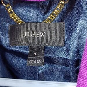 J. Crew Purple(more Fushia) and Gold Chain Detail